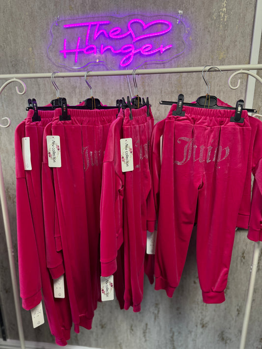 Hot Pink children’s tracksuits