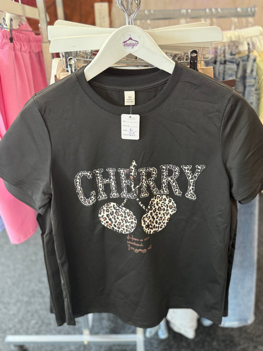 Cherry Print Tee
