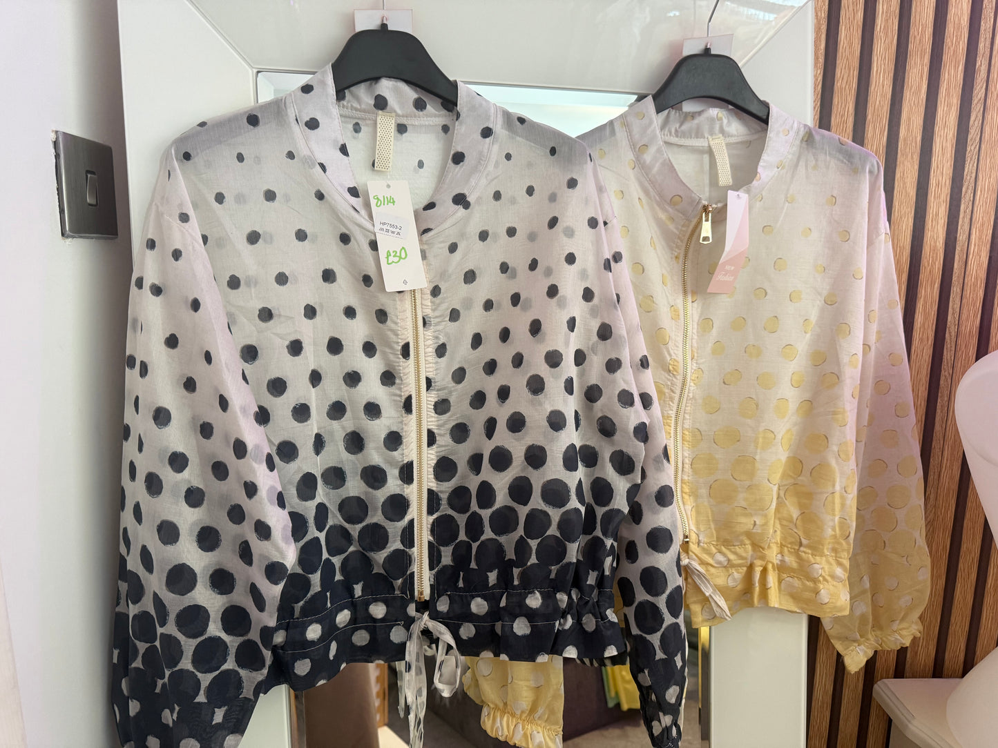 Sheer Polka Dot Jacket