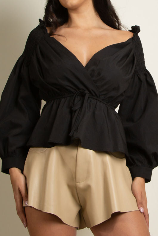 Off the shoulder shirt