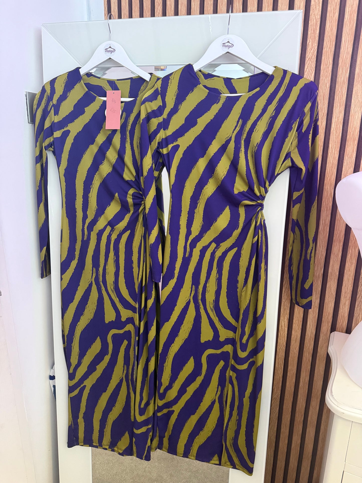 Cut out side detail dress