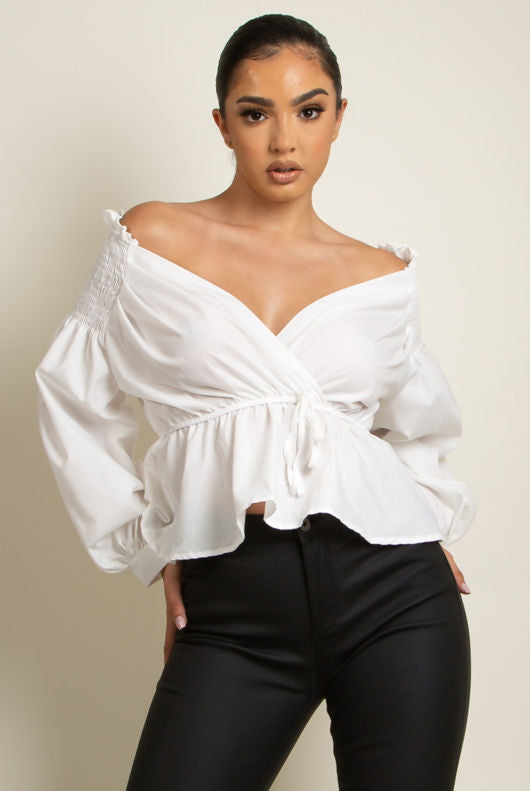 Off the shoulder shirt