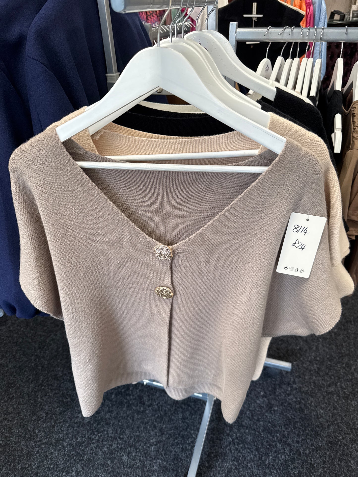 Two button Knit top