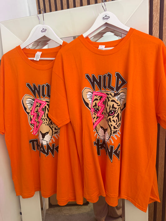 Orange WILD Tee