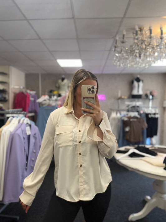 Cream Cotton Shirt