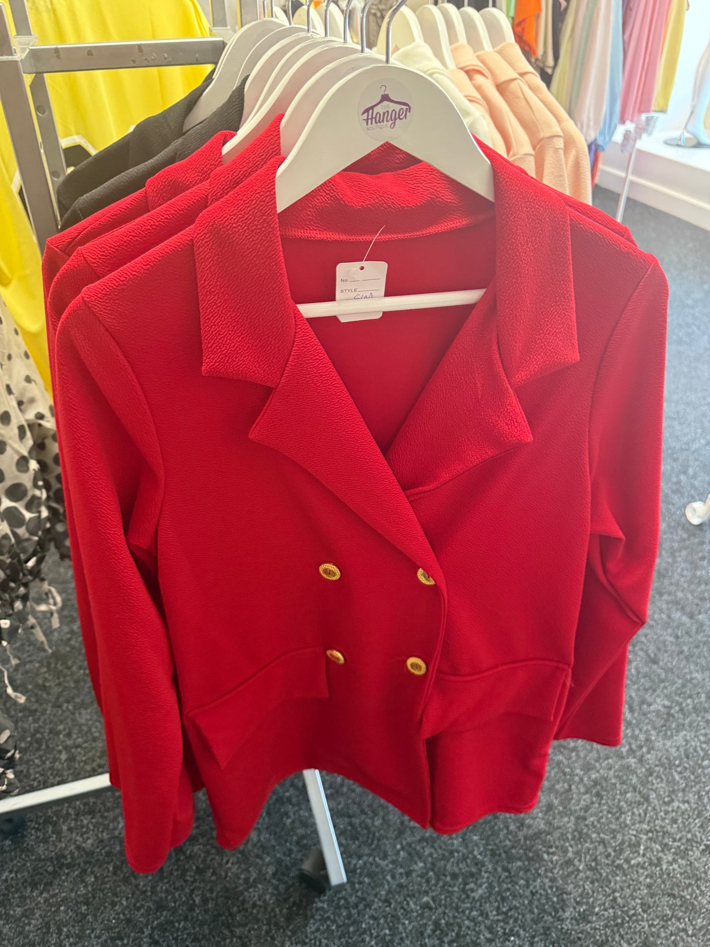 Red Blazer Jacket